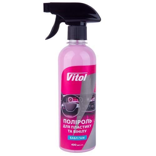 Полироль для пластика и винила Vitol Бабл Гамм 400 мл (26037738)