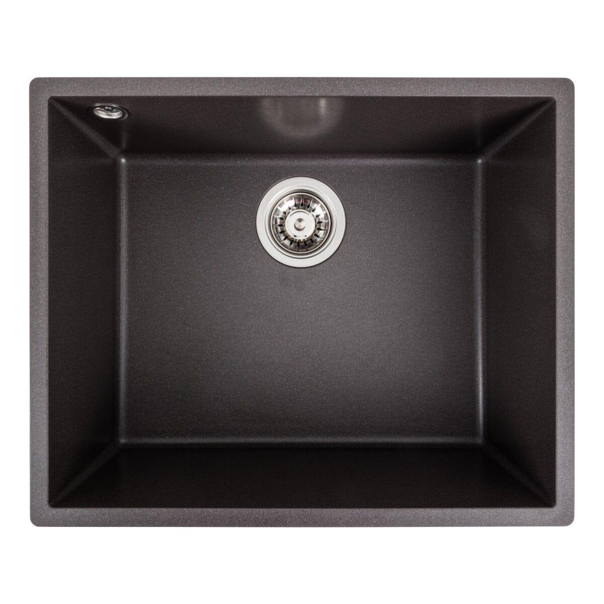 Мойка гранитная Valeso Oasis врезная прямоугольная матовая 540х440 мм Гренадин