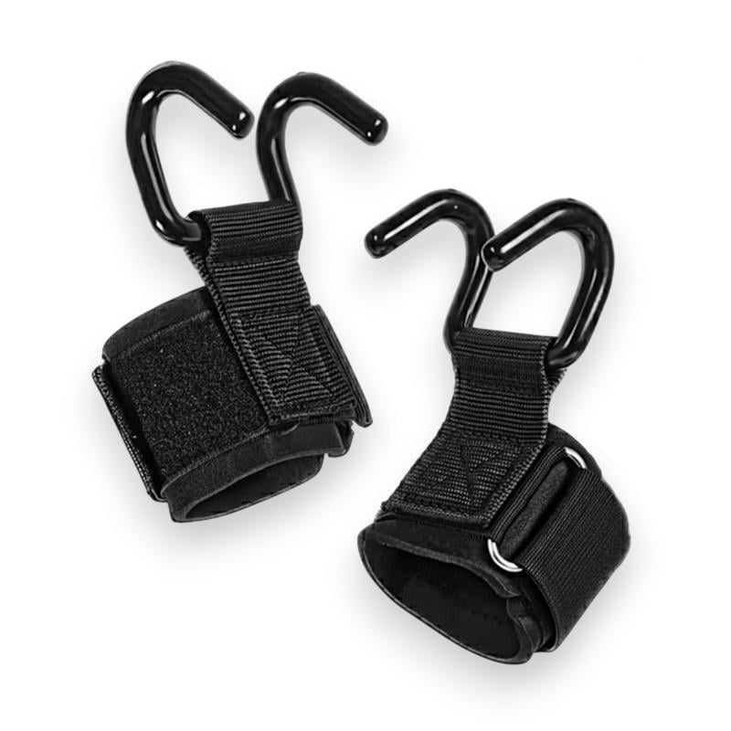 Крюки для турника и тяги EasyFit PowerHooks пара Черный (FT-276-A-62) Крюки для турника и тяги EasyFit PowerHooks пара Черный (FT-276-A-62)