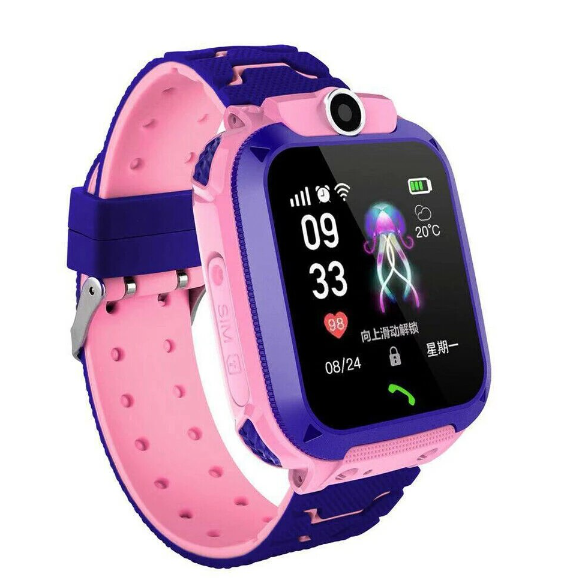 Смарт-часы для детей Q12 Q12 smart watch 2G и GPS-монитор Pink - фото 1