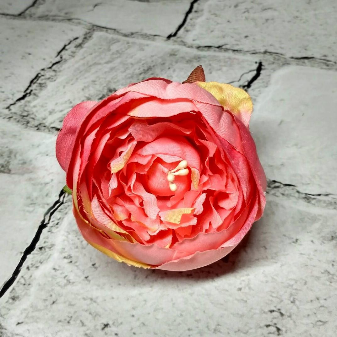 Искусственная головка Роза пионовидная диаметр 8 см Розовый (8502-0073)