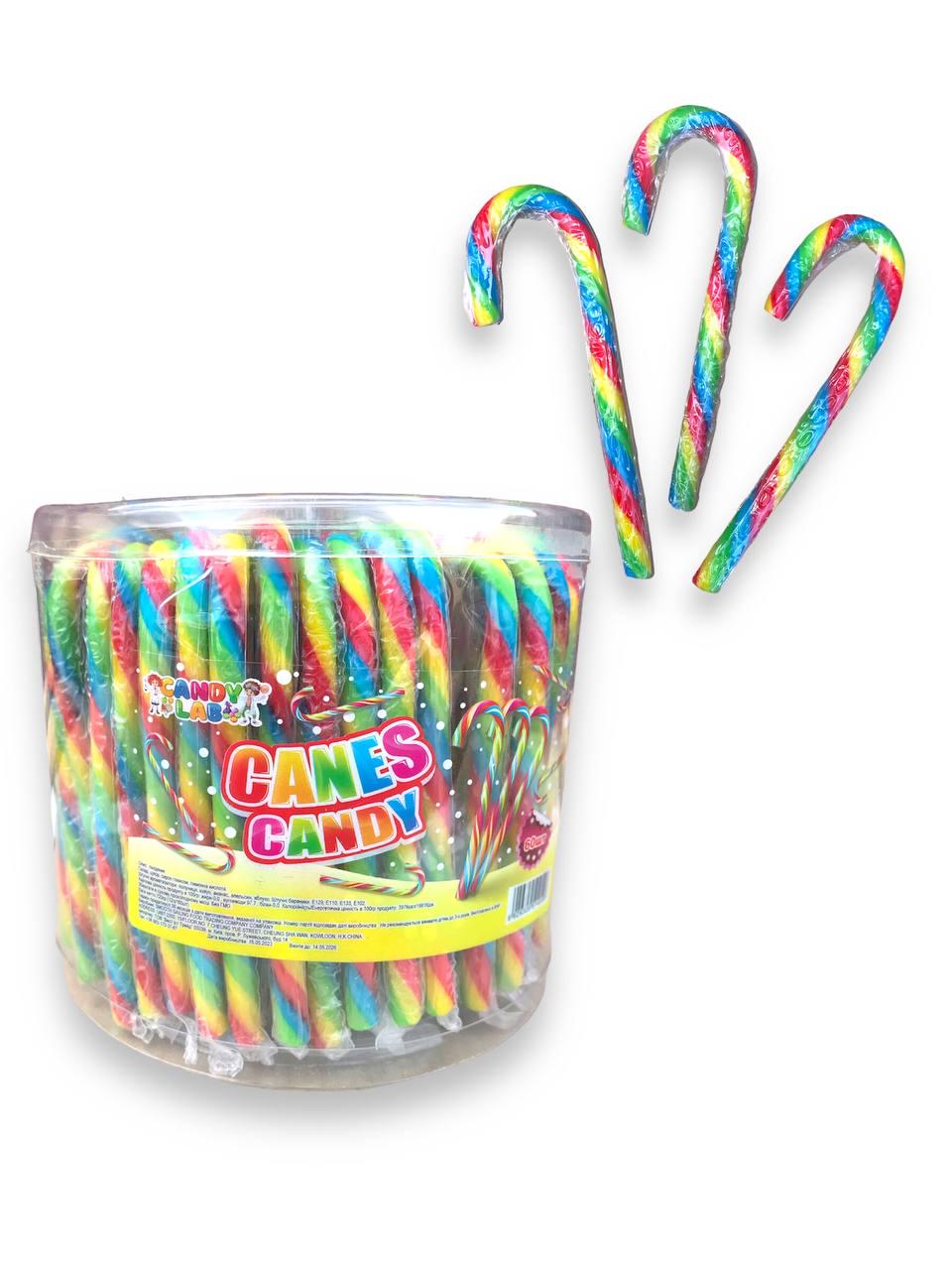 Льодяник новорічний Canes Candy Посох 60 шт. (00000005559)