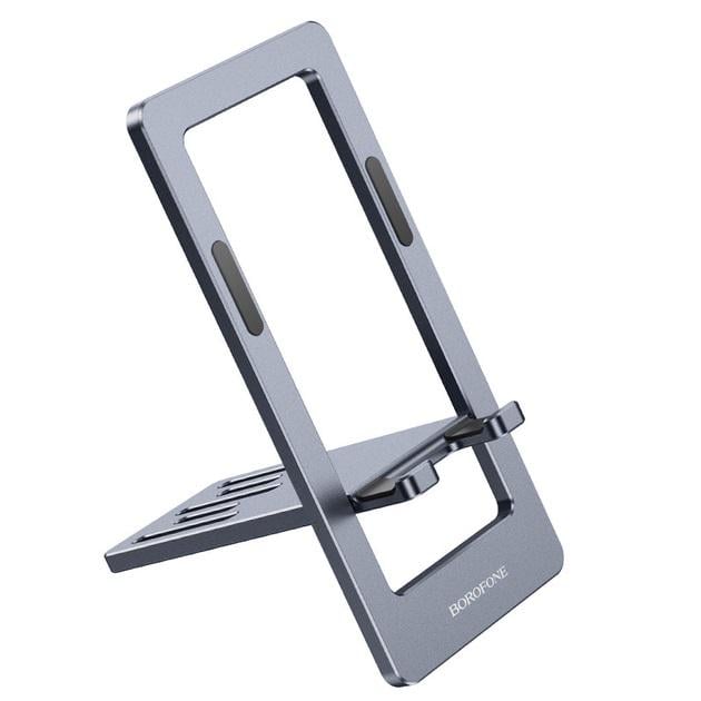 Тримач настільний для телефону Borofone BH112 Kerry metal folding desktop stand Metal Grey (18410084) - фото 2