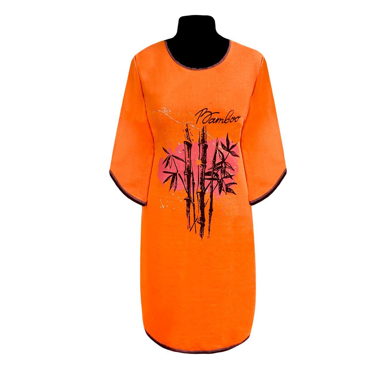 Туніка жіноча з начосом 937 Бамбук р. 44/46 Помаранчевий (1773562805) - фото 1 Туніка жіноча з начосом 937 Бамбук р. 44/46 Помаранчевий (1773562805) - фото 1
