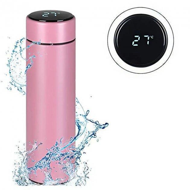 Термос з LED індикатором температури та сенсором 500 мл Рожевий (5060142) - фото 2 Термос з LED індикатором температури та сенсором 500 мл Рожевий (5060142) - фото 2
