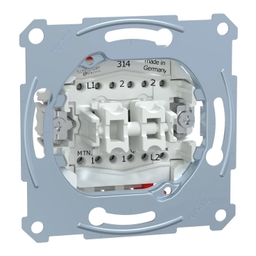 Механизм переключателя двухклавишного Schneider Electric Merten (MTN3126-0000)