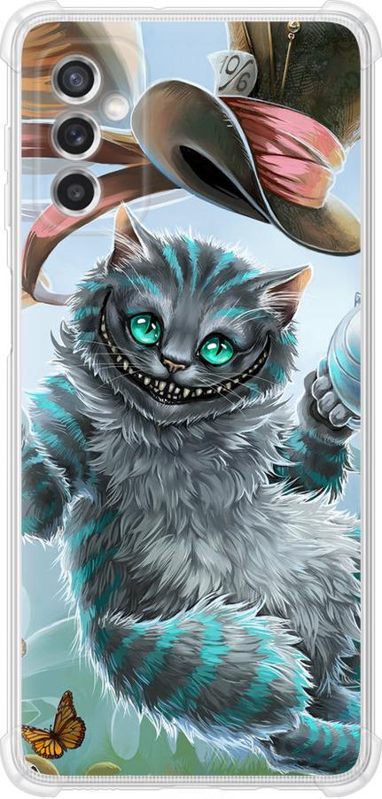 Чехол на Samsung Galaxy M52 M526B Чеширский кот 2 (3993sp-2490-42517) Чехол на Samsung Galaxy M52 M526B Чеширский кот 2 (3993sp-2490-42517)