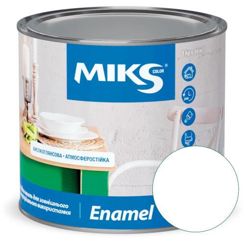 Емаль алкідна Miks color 0,8 кг Білий (2687630033)