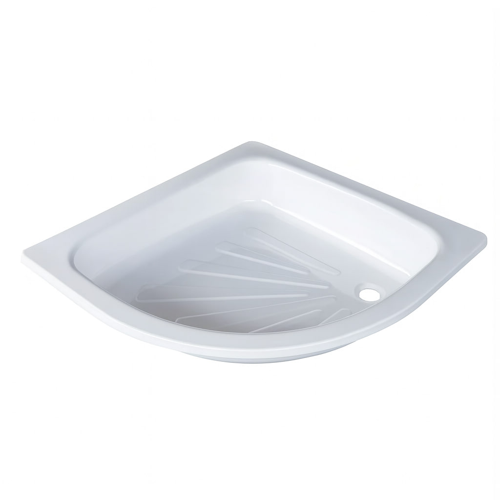 Душевой полукруглый поддон Insana Rondo 80х80х15 см мелкий стальной установочный (А0058799) - фото 4