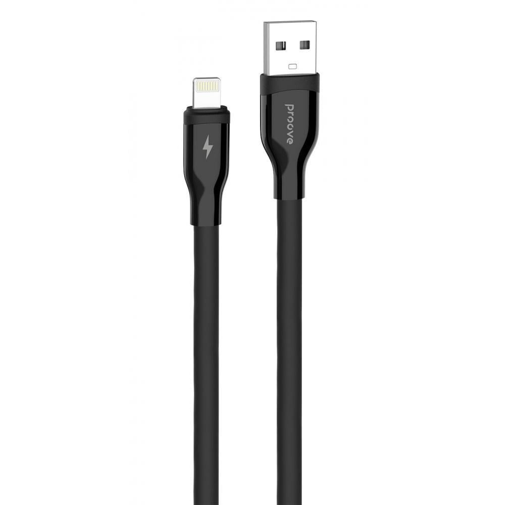 Кабель Proove Flat Out Lightning 2,4A 1 м Black