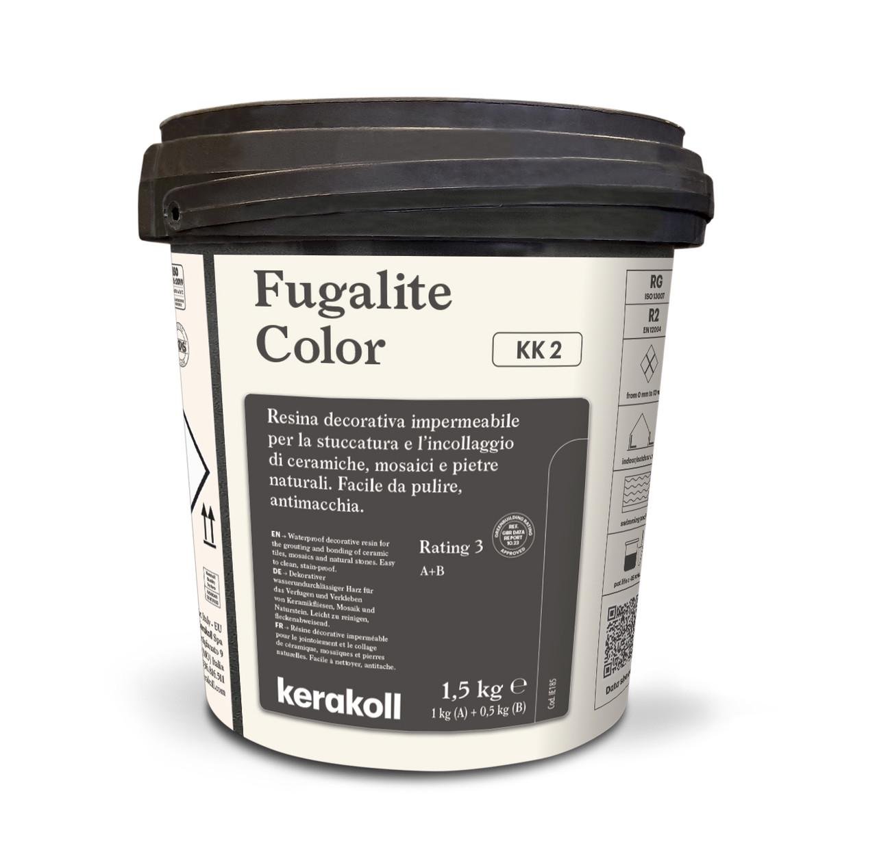 Затирка эпоксидная Kerakoll Fugalite Color КК2 1,5 кг Белый (29156981)