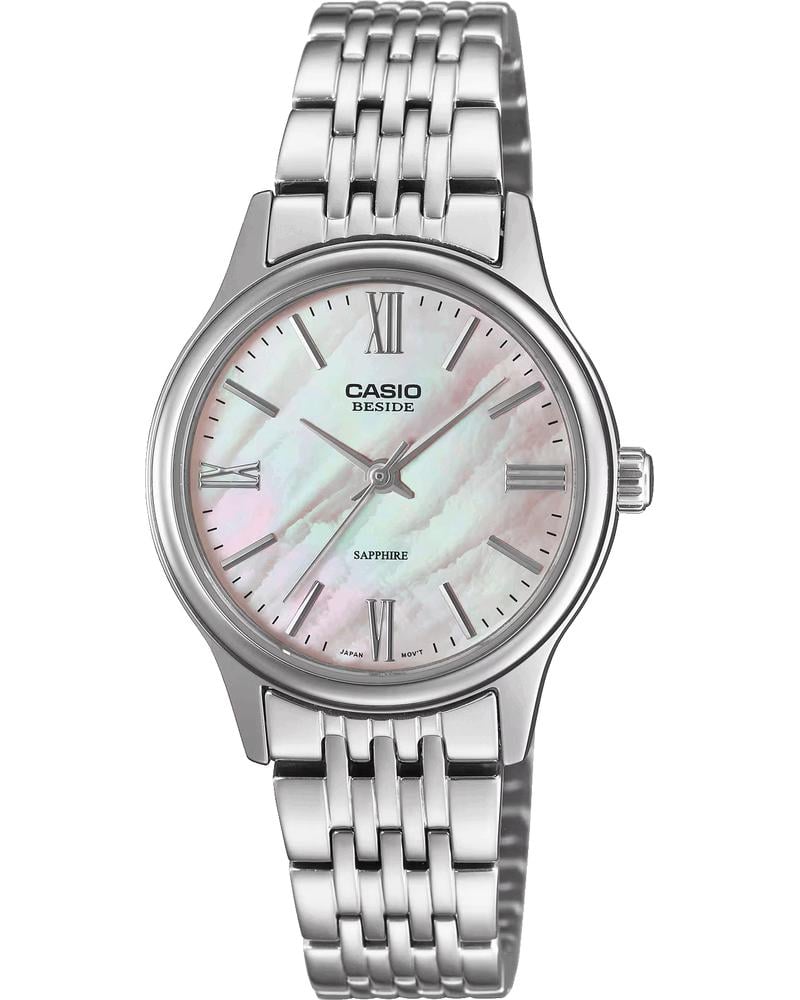 Часы женские Casio BLS-100DS-4A сапфировое стекло розовый циферблат