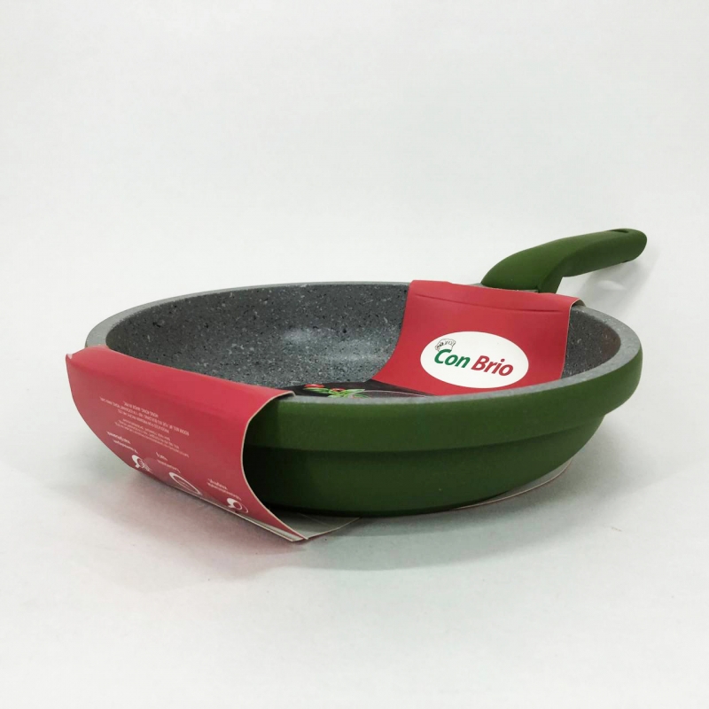 Сковорода Con Brio CB-2026 Eco Granite 20 см Green (tf5157) - фото 11