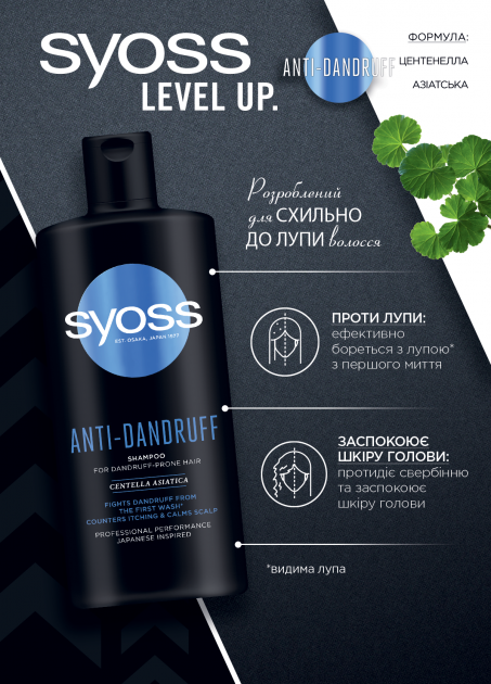 Шампунь SYOSS Anti-Dandruff против перхоти 440 мл (7874) - фото 3 Шампунь SYOSS Anti-Dandruff против перхоти 440 мл (7874) - фото 3