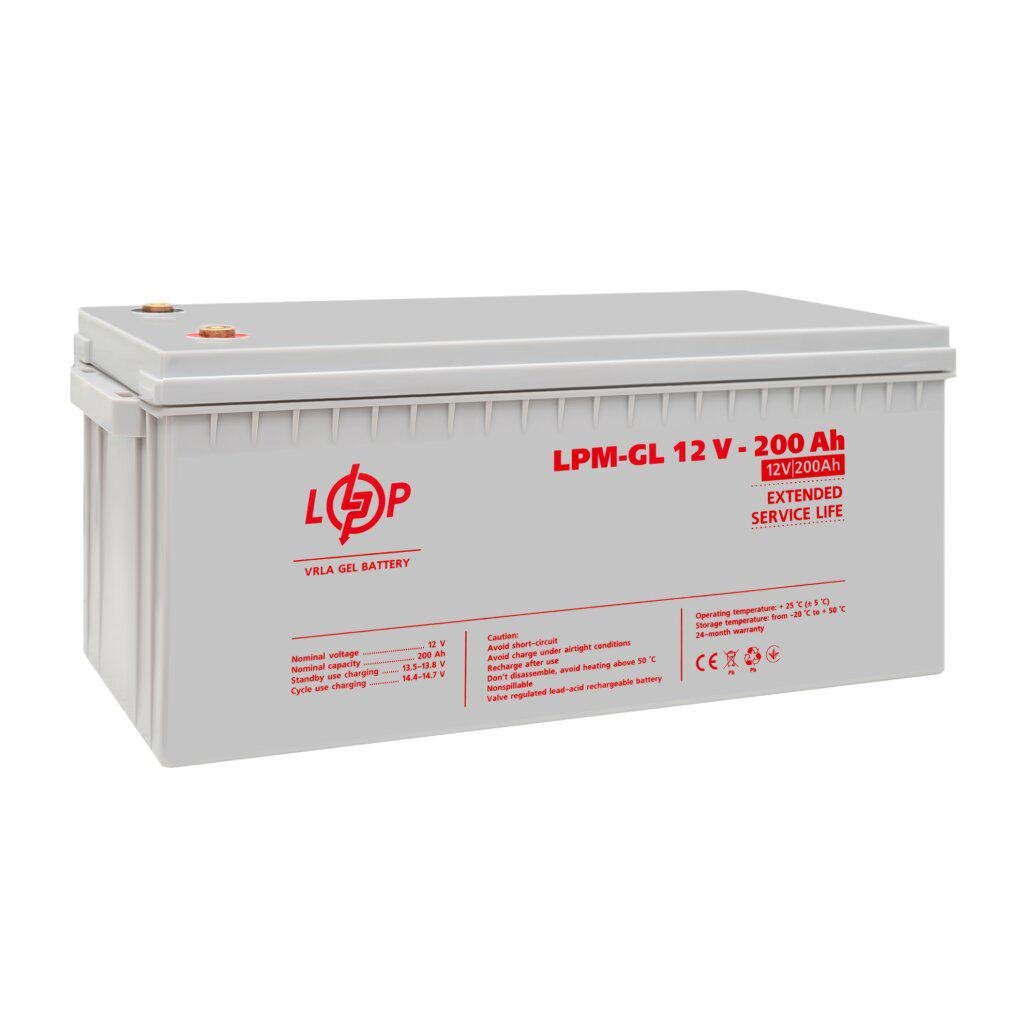 Акумулятор гелевий LogicPower LPM GL 12V 200 Ah (22603759) - фото 4