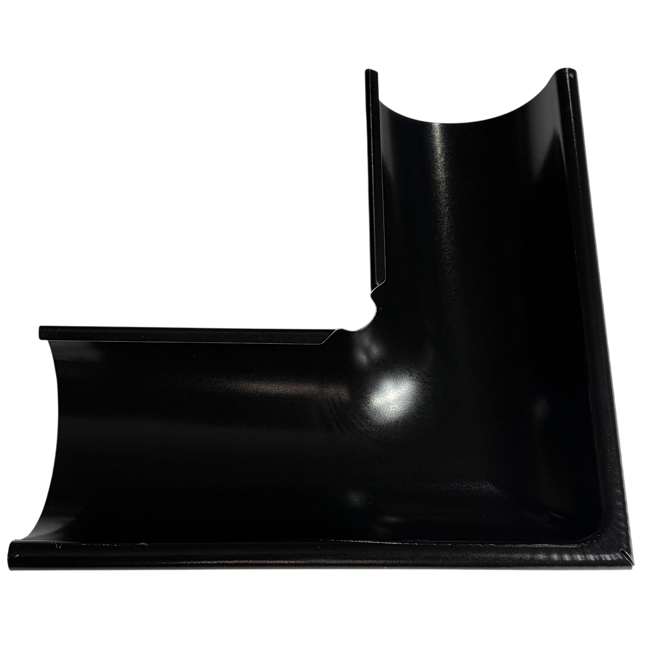 Угол желоба внешний 90 Alpine 125/90 мм RAL 9005 Глубокий черный (010068)