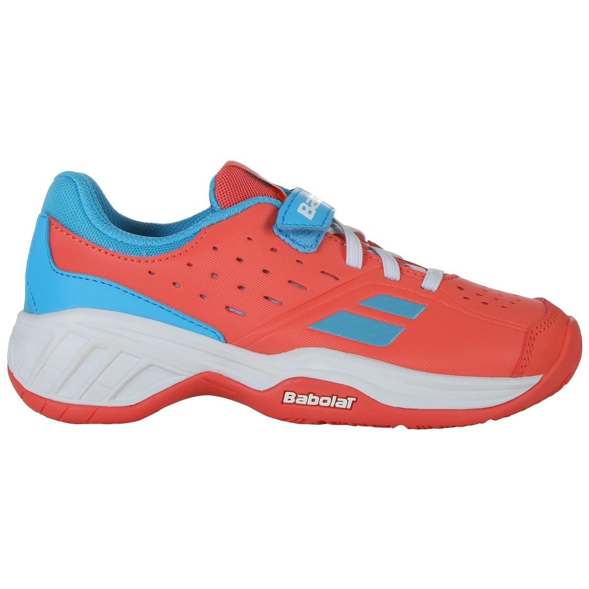 Кроссовки детские Babolat Pulsion all court kid р. 27 Pink/Sky blue (32S19518/5026 27) - фото 2