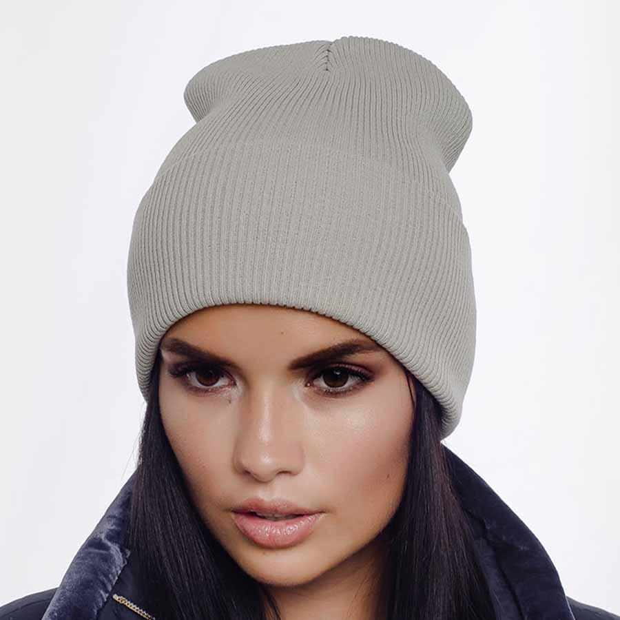 Шапка женская хлопковая Leks Швед one size Холодный лед