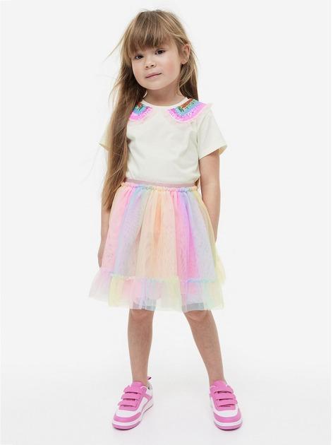 Спідниця H&M 1177638 134-140 см Рожевий омбре