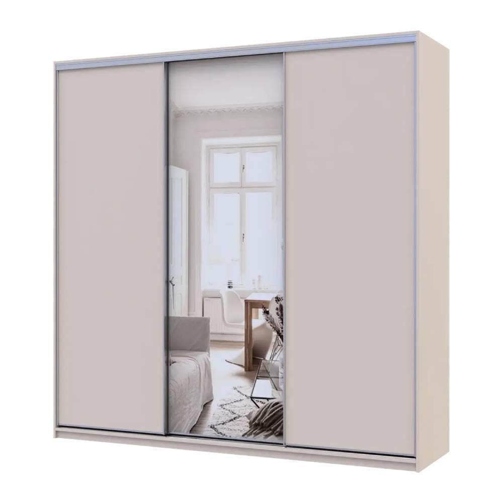 Шкаф-купе Doros Сити Лайт 2 ДСП/1 зеркало 225х60х225 см Кашемир (80736383)