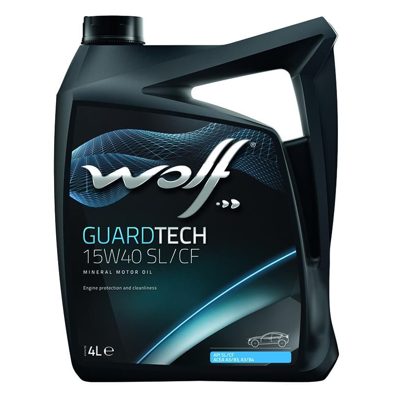 Мастило моторне Wolf Guardtech SL/CF 15W40 4 л