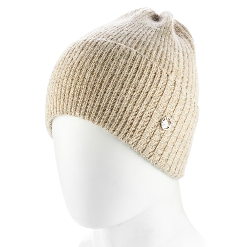 Шапка женская ангоровая прибранная Atrics WH908 одинарная без подкладки с отворотом сверху Капучино Шапка женская ангоровая прибранная Atrics WH908 одинарная без подкладки с отворотом сверху Капучино