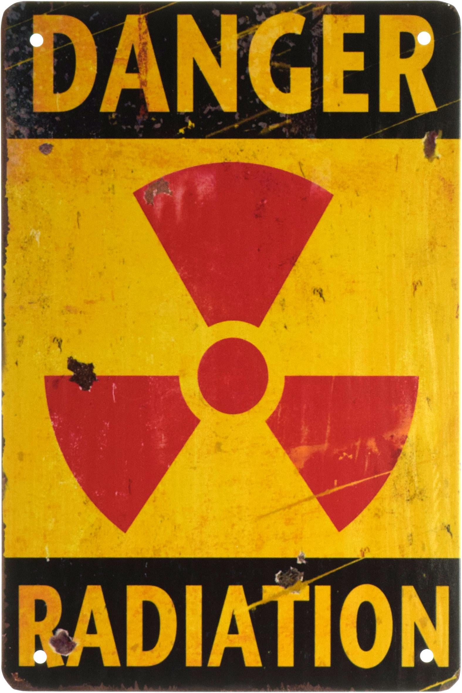 Табличка металлическая Опасная Радиация/Danger Radiation 20x30 см Табличка металлическая Опасная Радиация/Danger Radiation 20x30 см