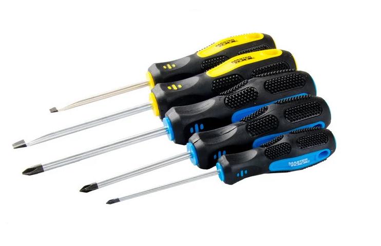 Набір викруток Mastertool 5шт. PH0х75/1х75/2х100/SL5х75/6х100 мм (40-1505)
