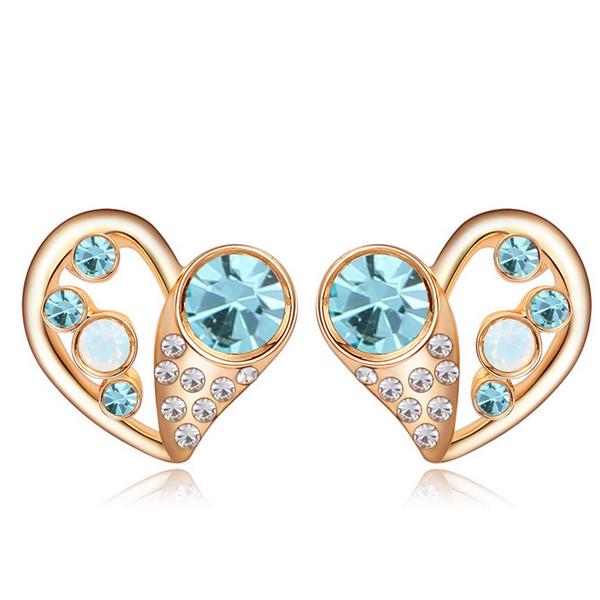 Серьги с кристаллами Сваровски 18322 Italina Голубой