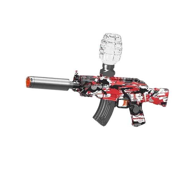 Автомат встроенный аккумулятор/стреляет орбизами/глушитель с подсветкой/магазин Red (162112)