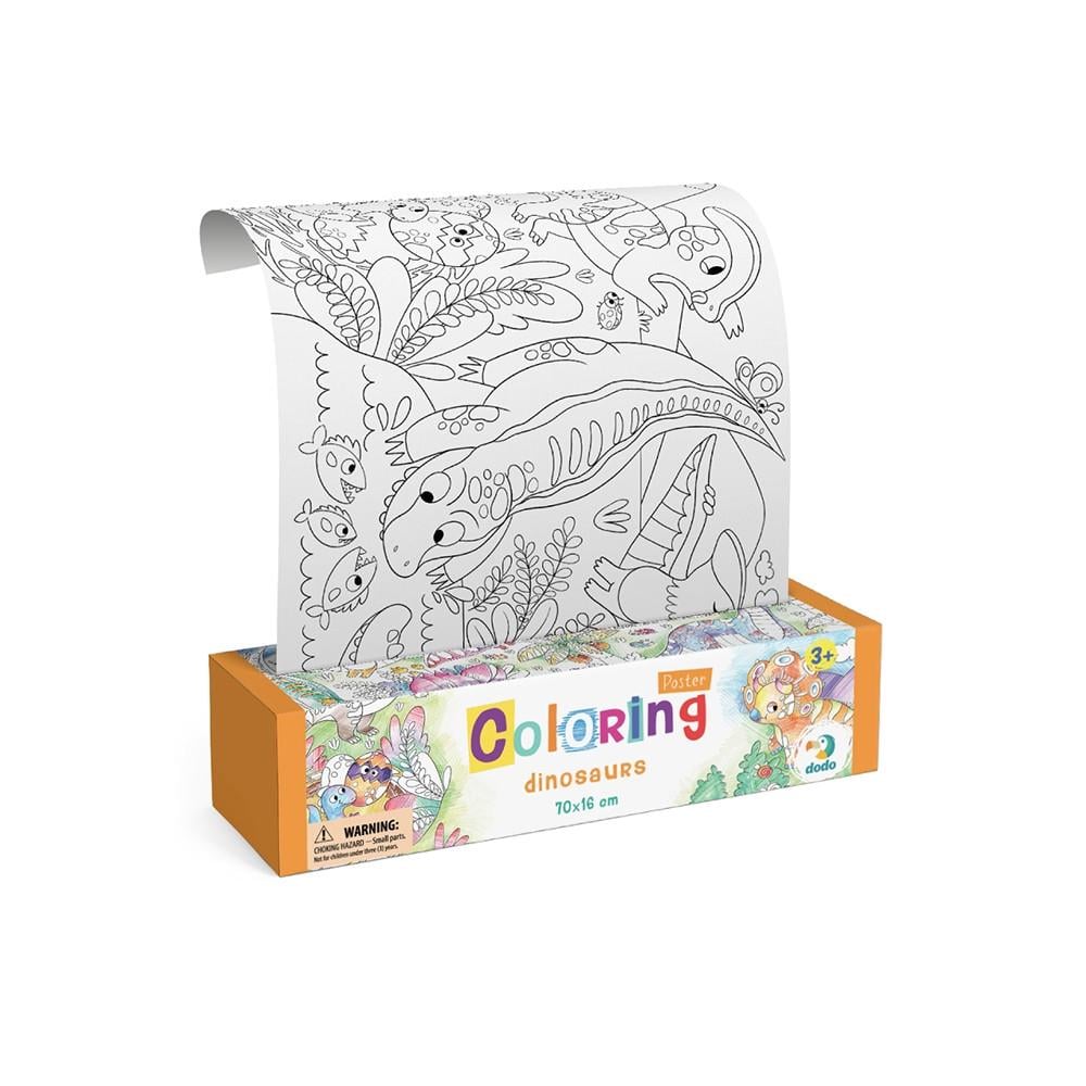 Розмальовка дитяча Dodo Динозаври 70х16 см Розмальовка дитяча Dodo Динозаври 70х16 см
