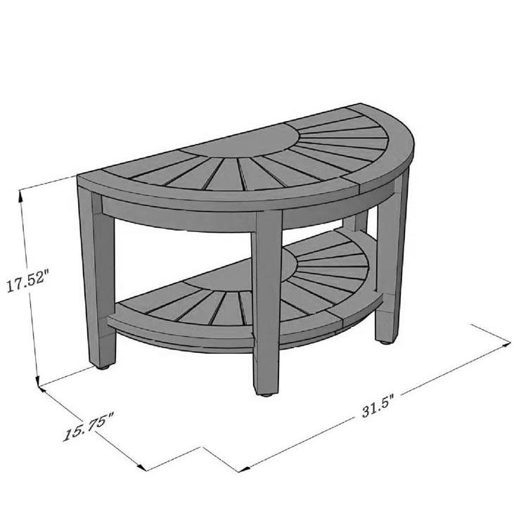 Табурет для ванной из дерева Литони Терракот (ТВН-015432) - фото 2 Табурет для ванной из дерева Литони Терракот (ТВН-015432) - фото 2