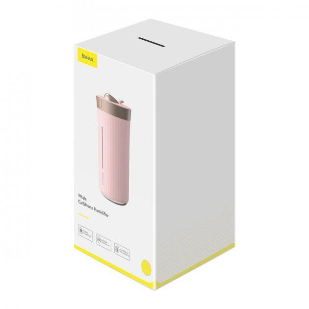 Увлажнитель воздуха Baseus Whale Car and Home Humidifier 420 мл Pink (18eb53e1) - фото 4