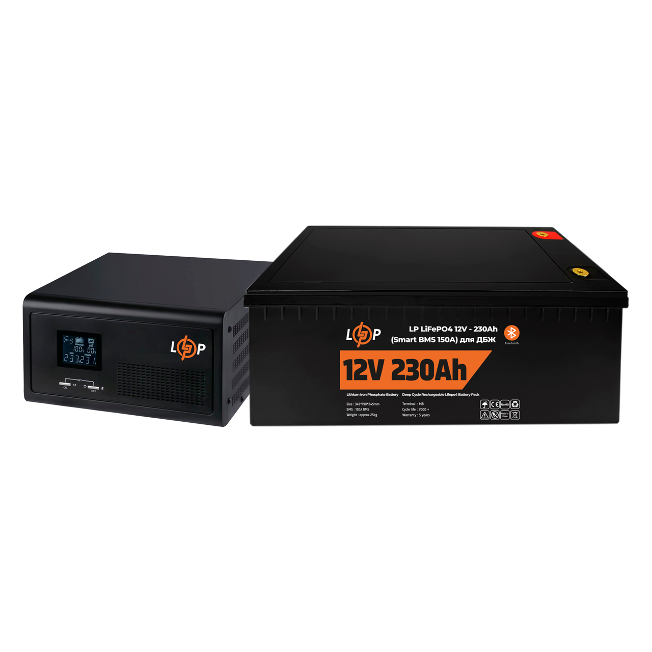 Комплект резервного питания LogicPower ИБП и литиевая LiFePO4 батарея UPS 1500VA АКБ LiFePO4 2944W