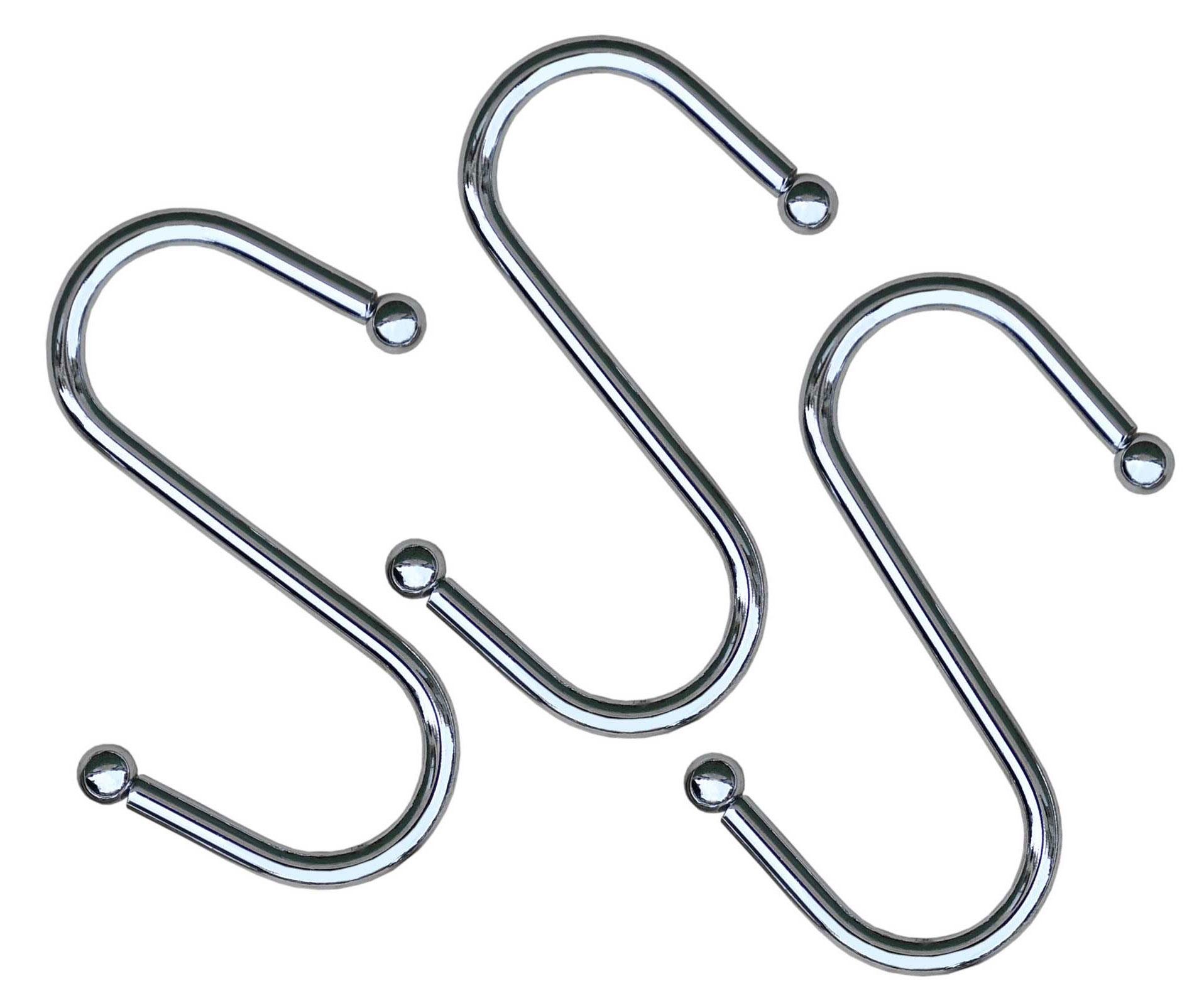 Набор крючков больших для рейлинга Lemax 3 шт. Хром (LE 311 B)