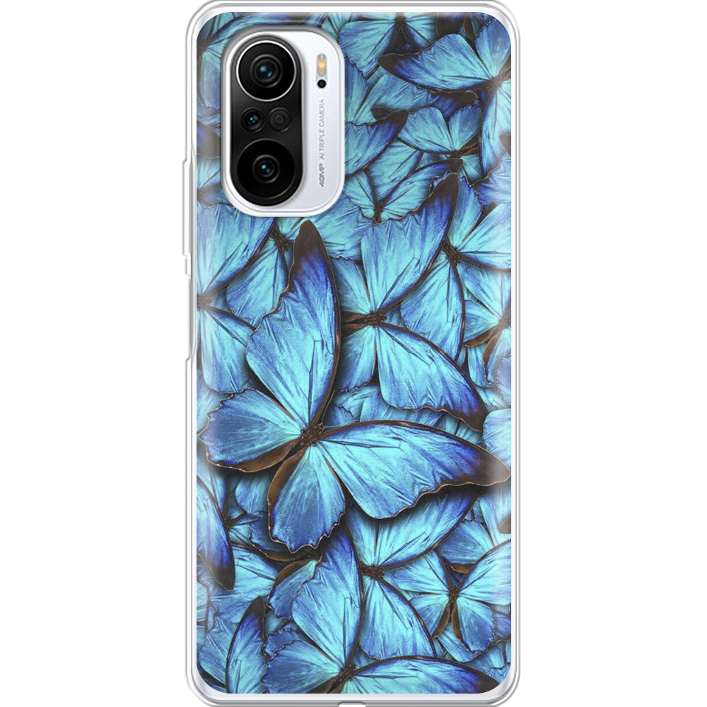 Чохол Boxface Xiaomi Mi 11i Лазурні Метелики Прозорий силікон (42102-up1550-42102)
