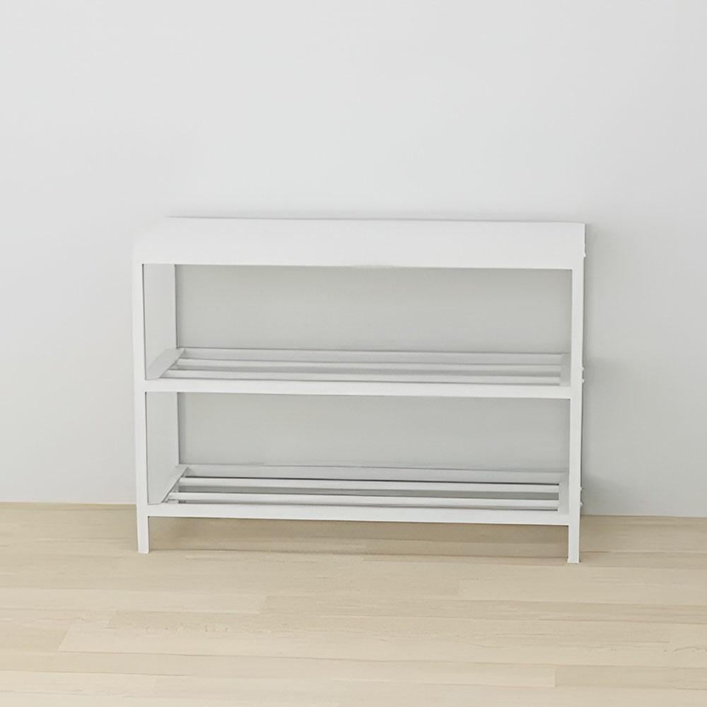 Банкетка универсальная Ferrum-decor Слайм ДСП 16 мм 45x63x26 см Белый/Белый (FRD-104075)