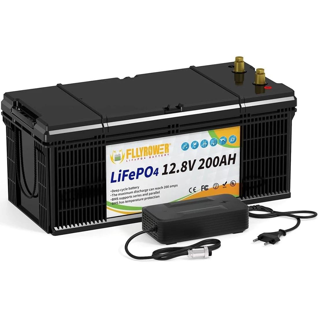 Акумулятор FlyPower LiFePO4 12 V 200 AH 2560 Wxh (2391237637)