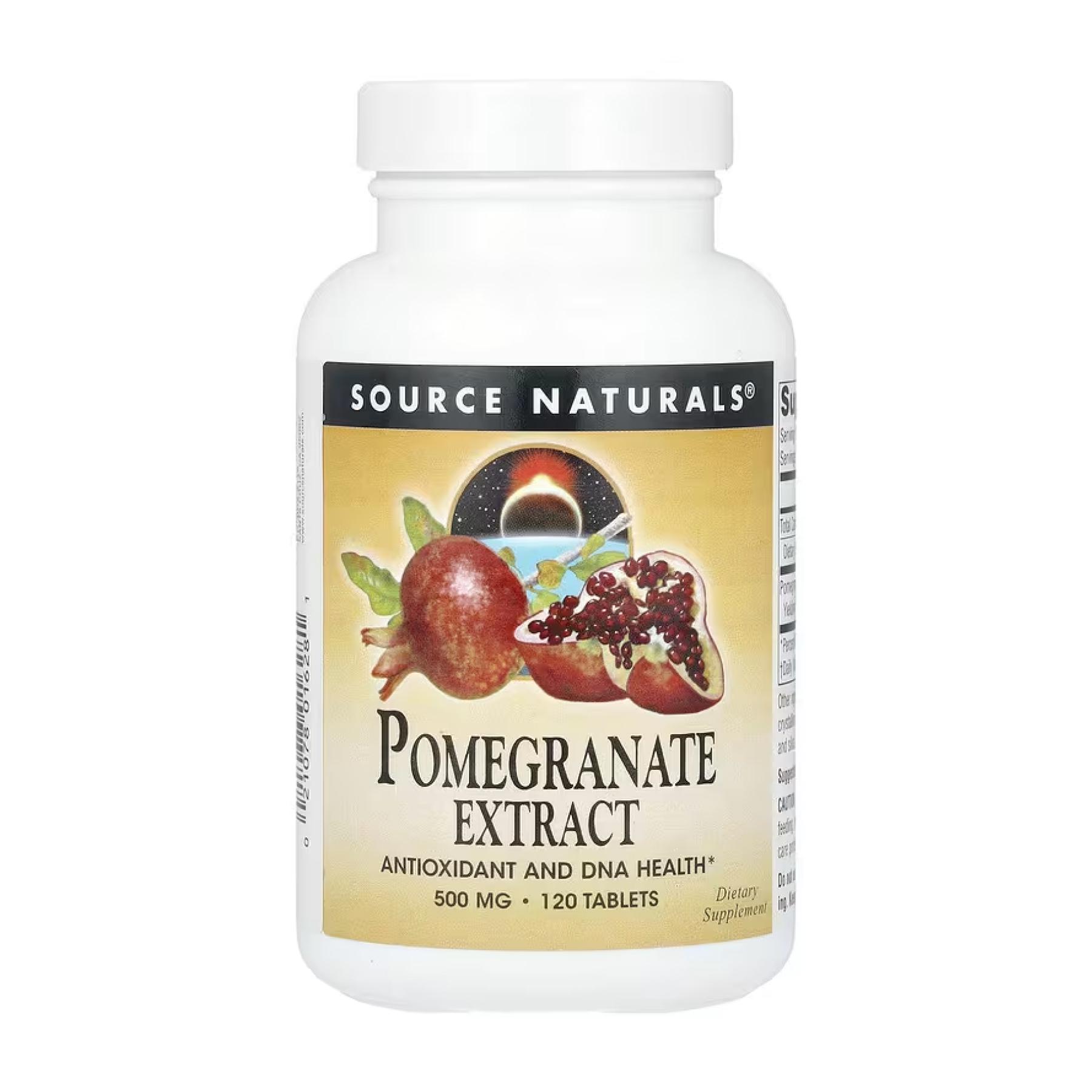 Экстракт граната Source Naturals Pomegranate Extract 500 mg 120 таблеток (29791)