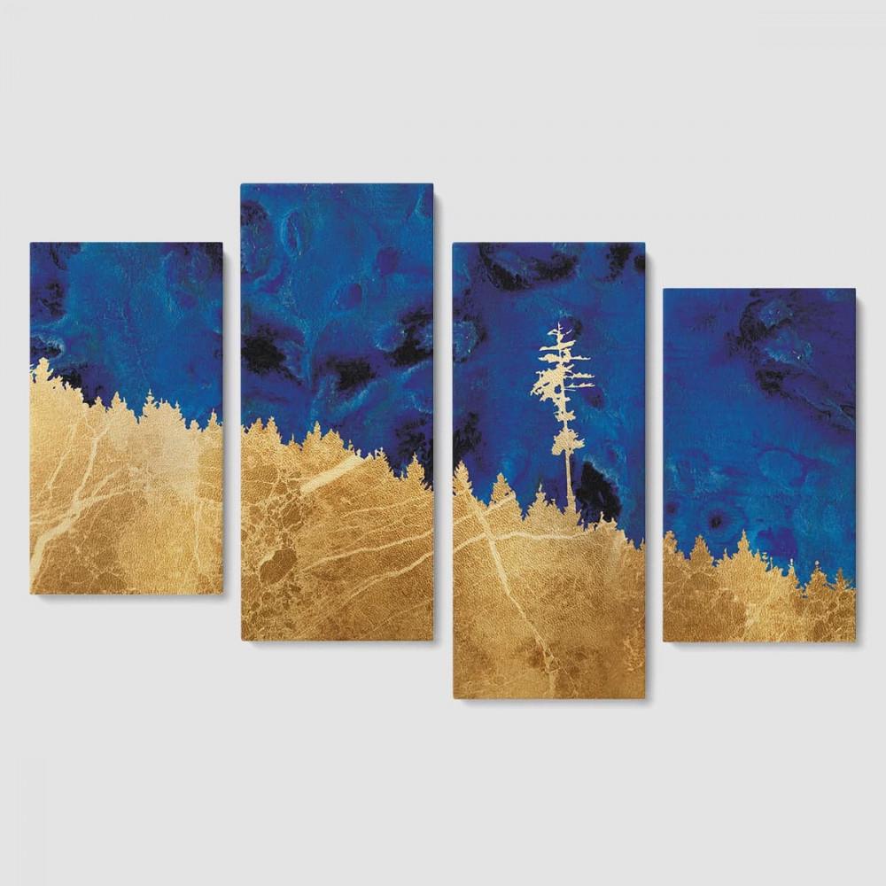 Картина модульная Malevich Store Art Mountains из четырех частей 129x90 см (MK412836)