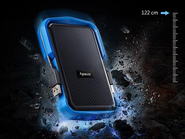 Жорсткий диск зовнішній Apacer HDD 2,5" USB 1.0TB Apacer AC631 Black/Blue (AP1TBAC631U-1) - фото 8