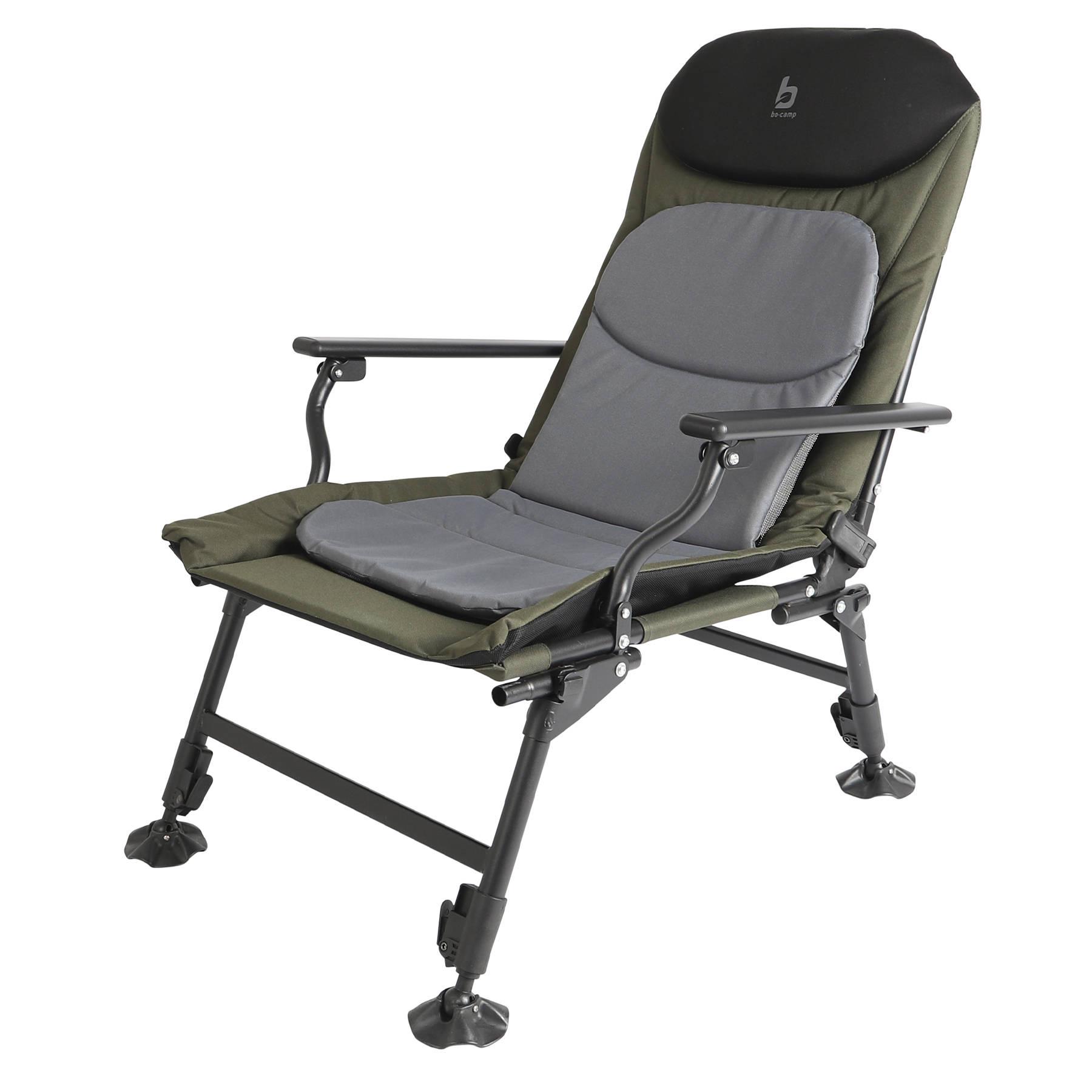 Кресло туристическое раскладное Bo-Camp Carp Black/Grey/Green (1204100)