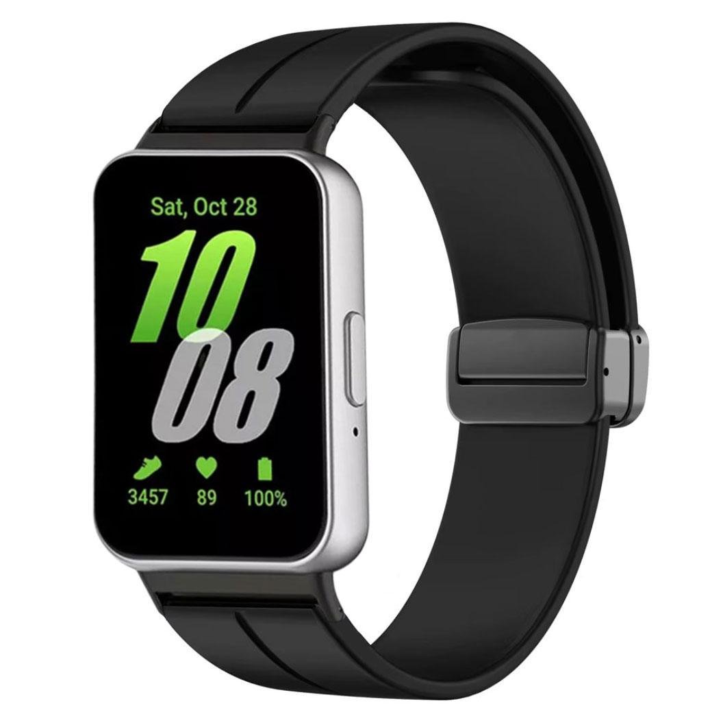 Ремешок Primolux Magnetic Silicone для смарт-часов Samsung Galaxy Fit 3 SM-R390 Black (2662749657) - фото 2 Ремешок Primolux Magnetic Silicone для смарт-часов Samsung Galaxy Fit 3 SM-R390 Black (2662749657) - фото 2