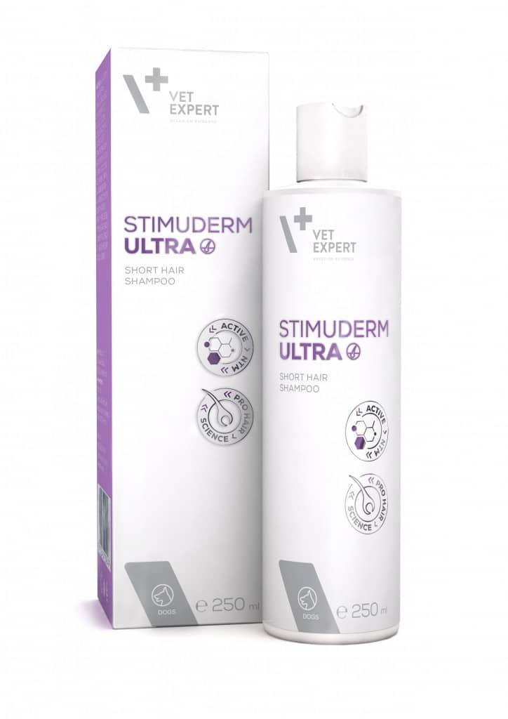 Шампунь Vet Expert Stimuderm Ultra при выпадении шерсти у короткошерстных собак 250 мл
