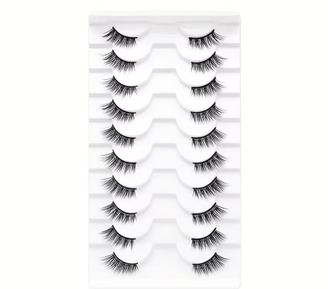 Накладные ресницы для наращивания 10 пар Черный (2863408948)