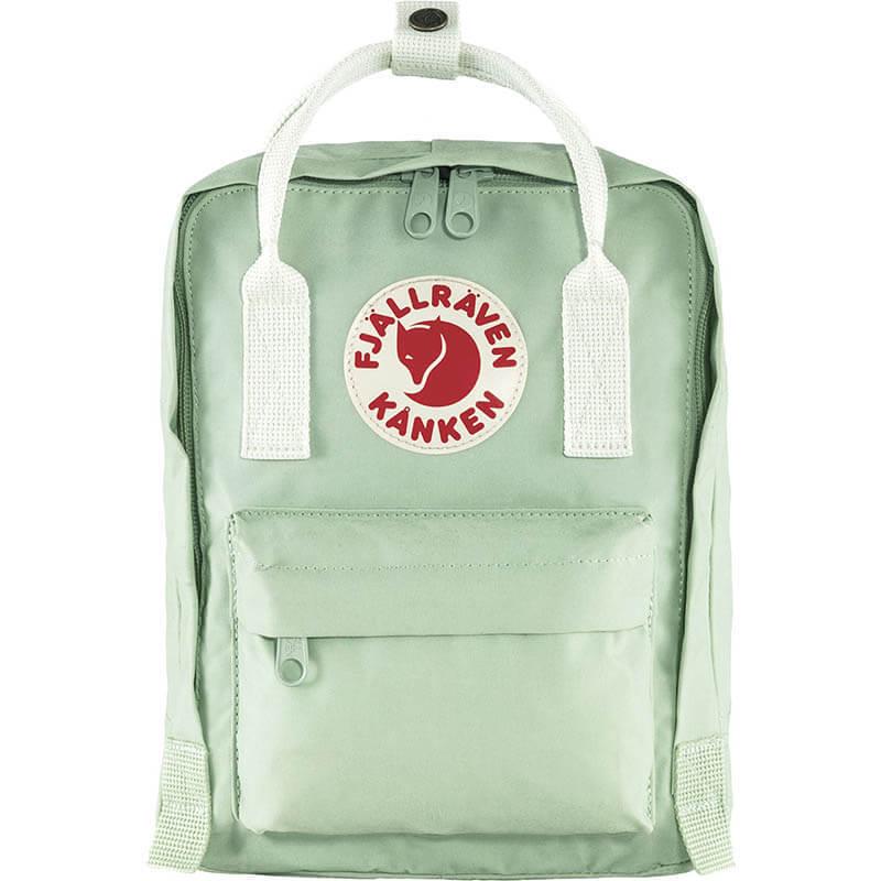 Городской рюкзак Fjallraven Kanken Mini Mint Green/Cool White (23561.600-106)