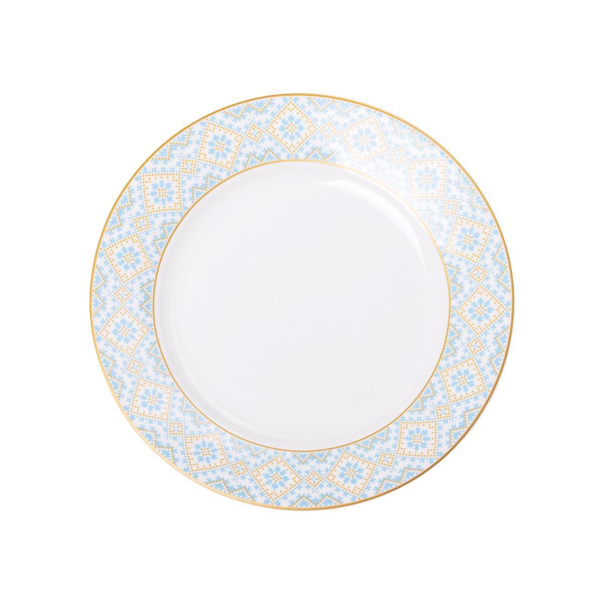 Тарілка керамічна десертна з орнаментом 19 см (5408) - фото 3