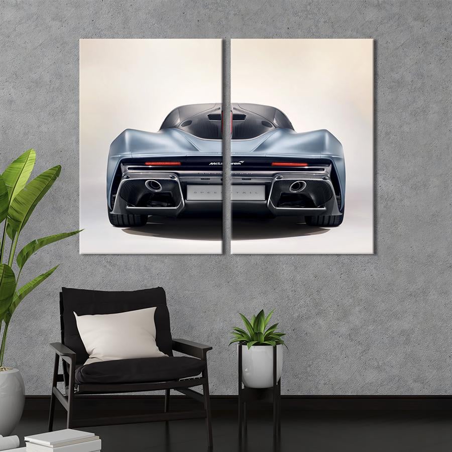 Картина на холсте Фантастический гиперкар McLaren Speedtail 111x81 см (1359-2)