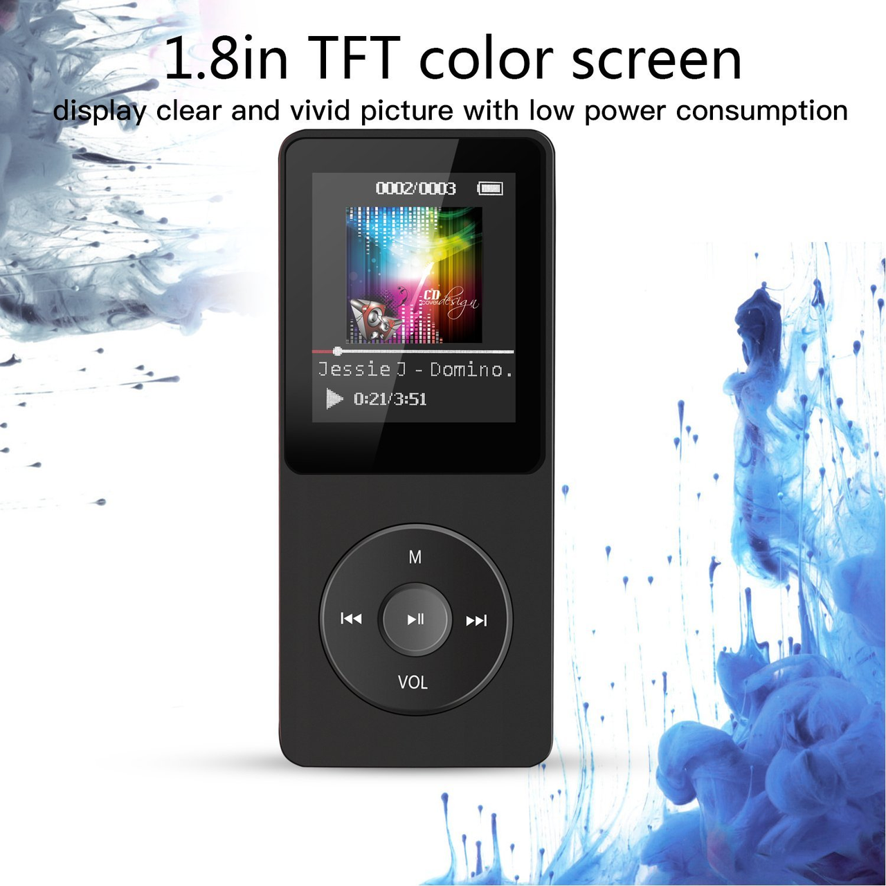 MP3-плеер X02 Hi-Fi 4Gb с FM-радио и диктофоном Black - фото 3