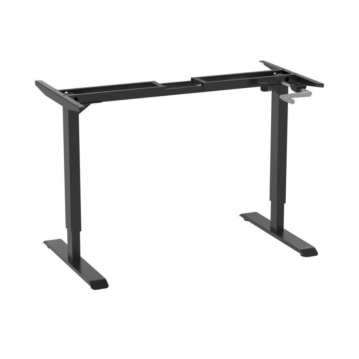 Стол Monotable Manual c ручной регулировкой по высоте без столешницы Черный (mt000760)